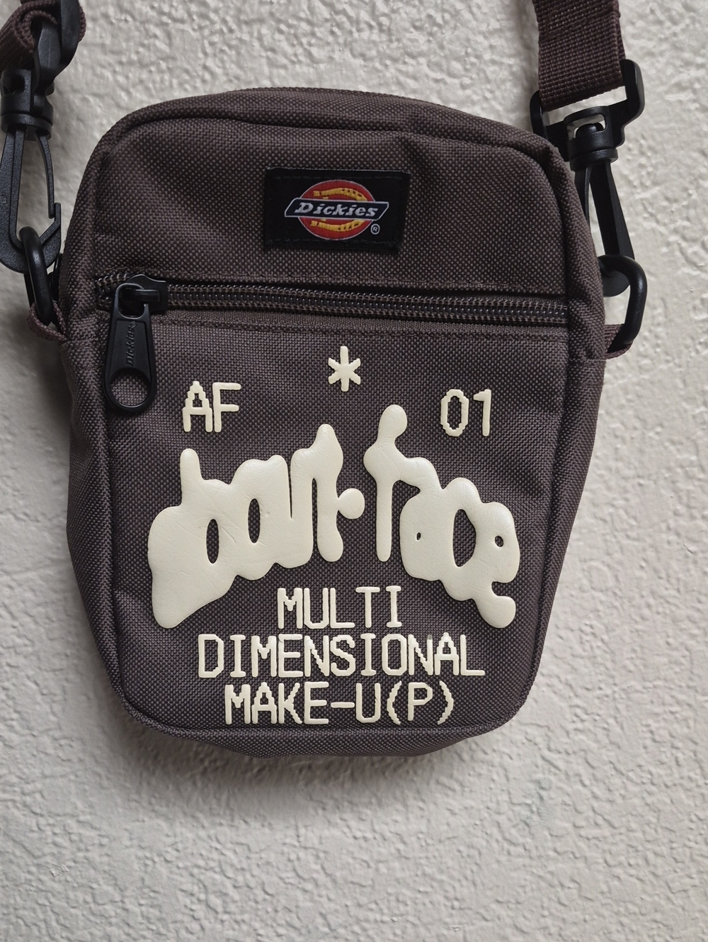 Dickies Brown Graphic Crossbody Belt Bag